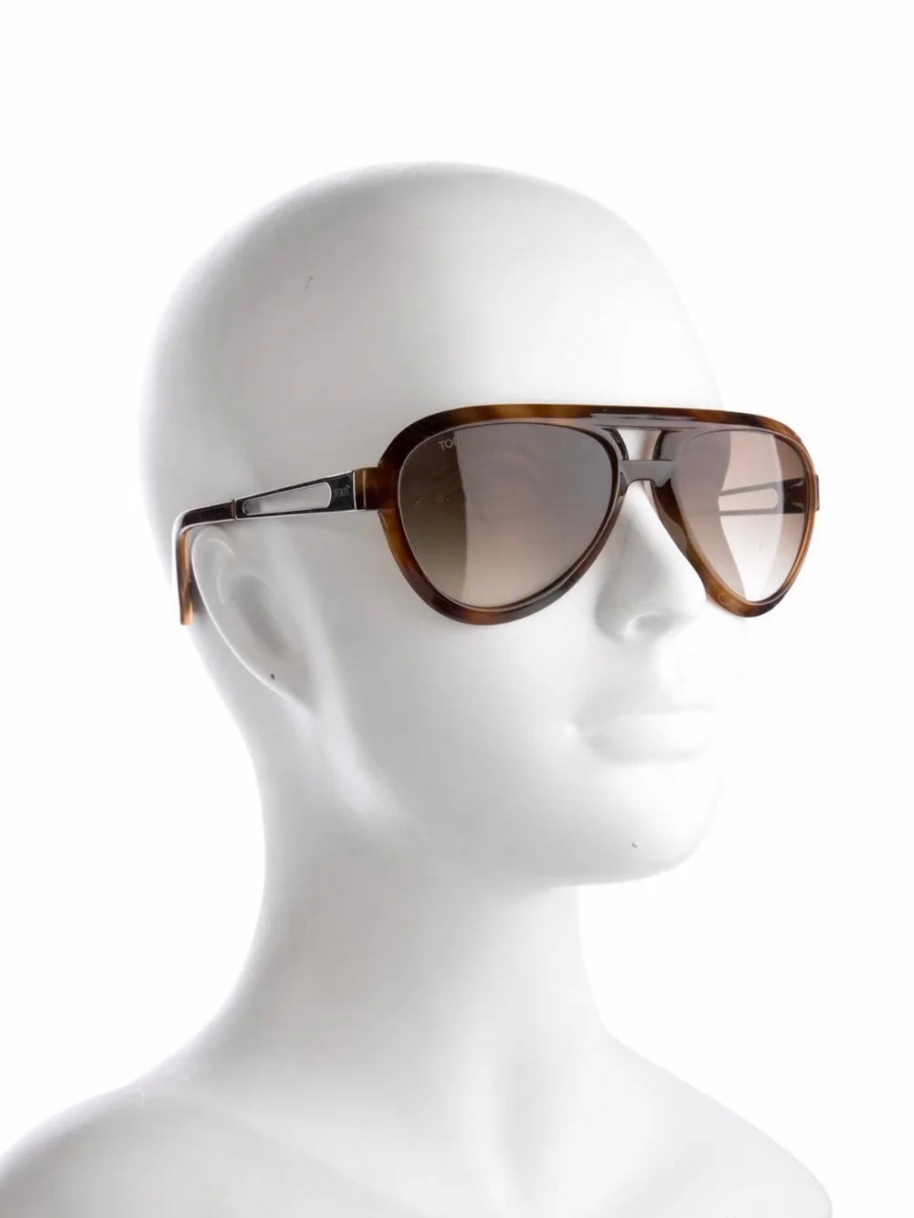 Tod’s TO12 25N Aviator Sunglasses Tortoise Brown Made in Italy 100% Auth